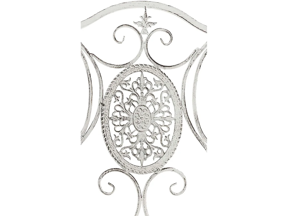 Chaises de jardin - Métal & Antique clair - Blanc antique - Sibell