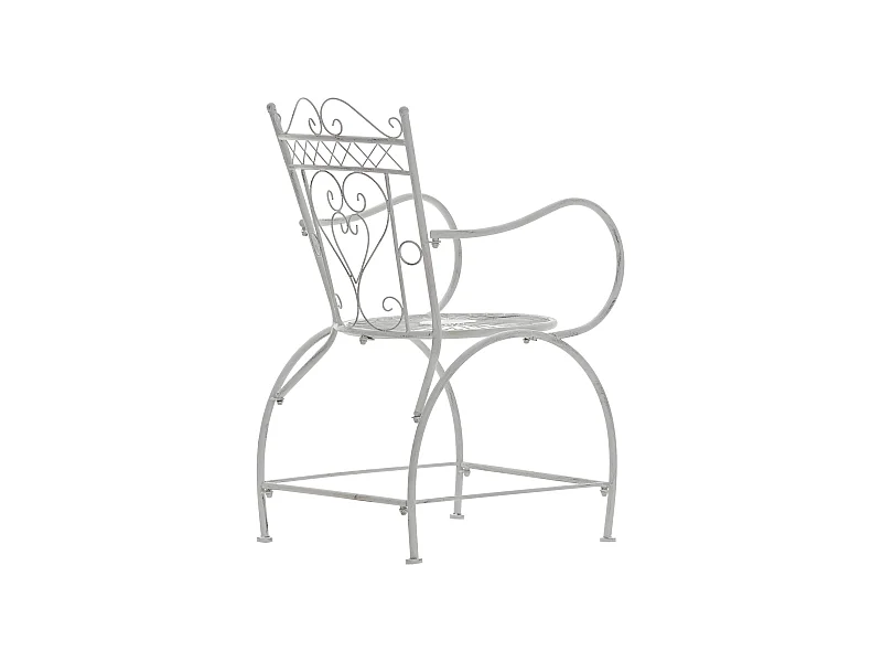 Chaises de jardin - Métal & Acier inoxydable - Blanc antique - Sheela