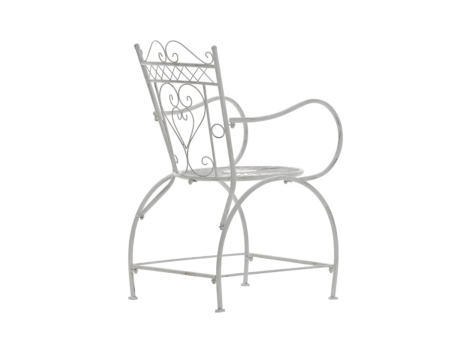 Chaises de jardin - Métal & Acier inoxydable - Blanc antique - Sheela