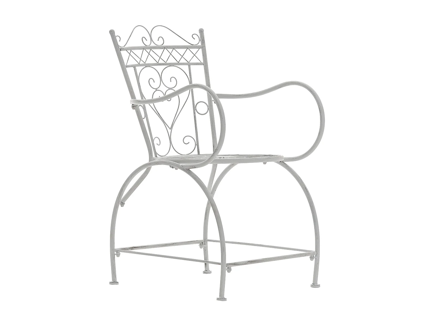 Chaises de jardin - Métal & Acier inoxydable - Blanc antique - Sheela
