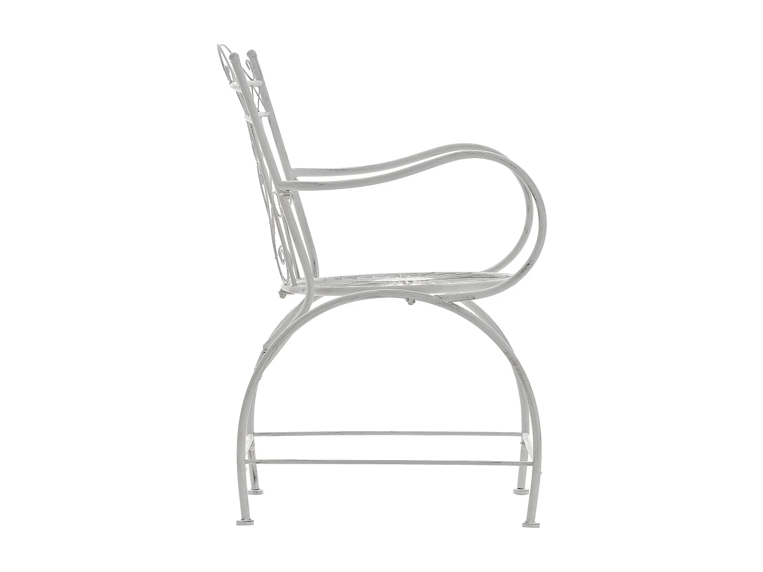 Chaises de jardin - Métal & Acier inoxydable - Blanc antique - Sheela
