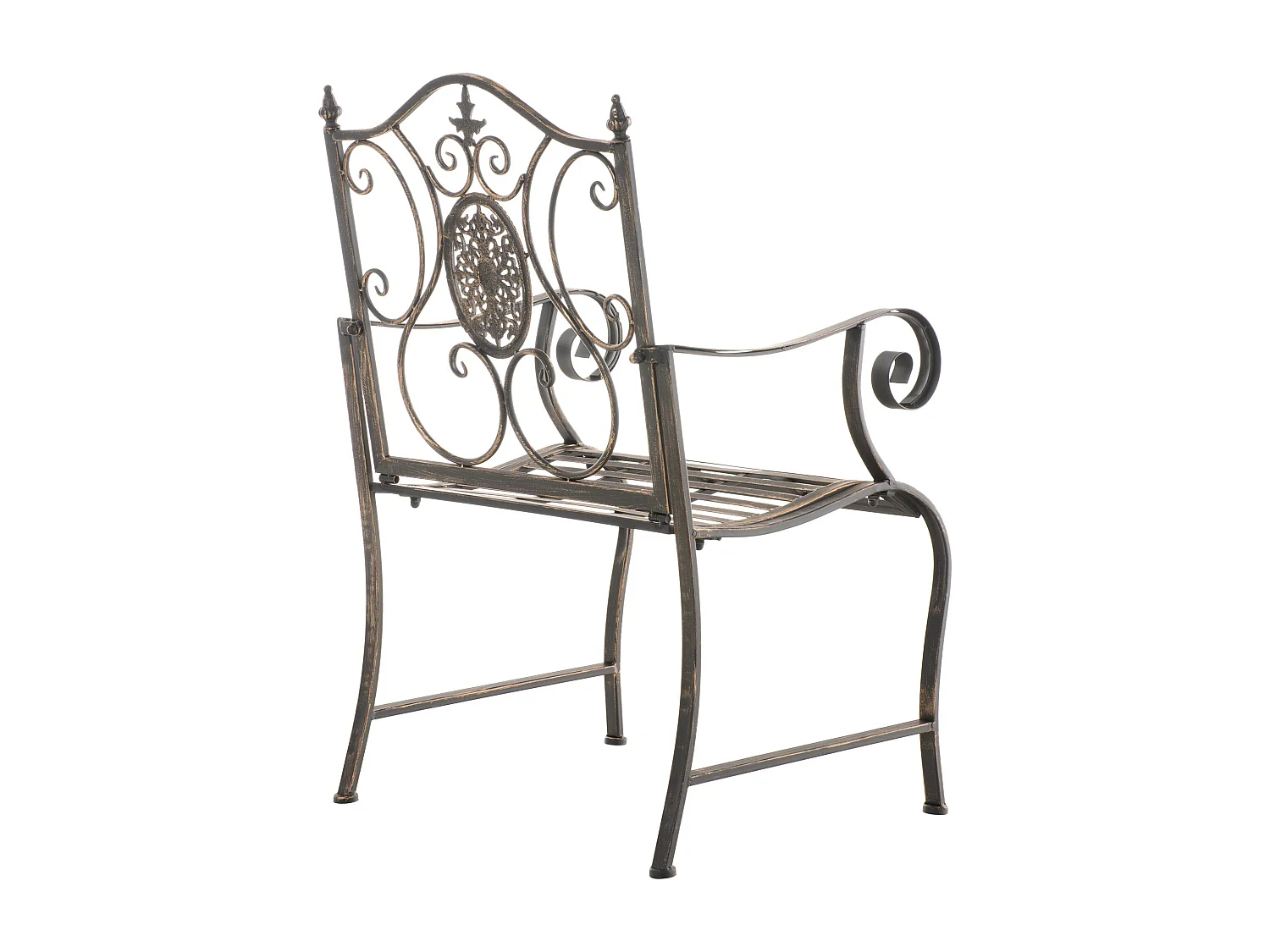Lot de 2  Chaises de jardin - Métal - Bronze - Punjab