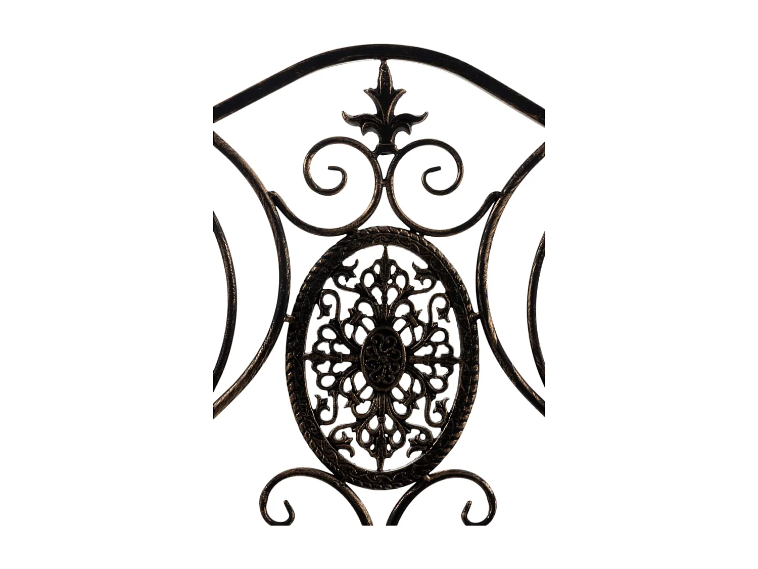 Lot de 2  Chaises de jardin - Métal - Bronze - Punjab