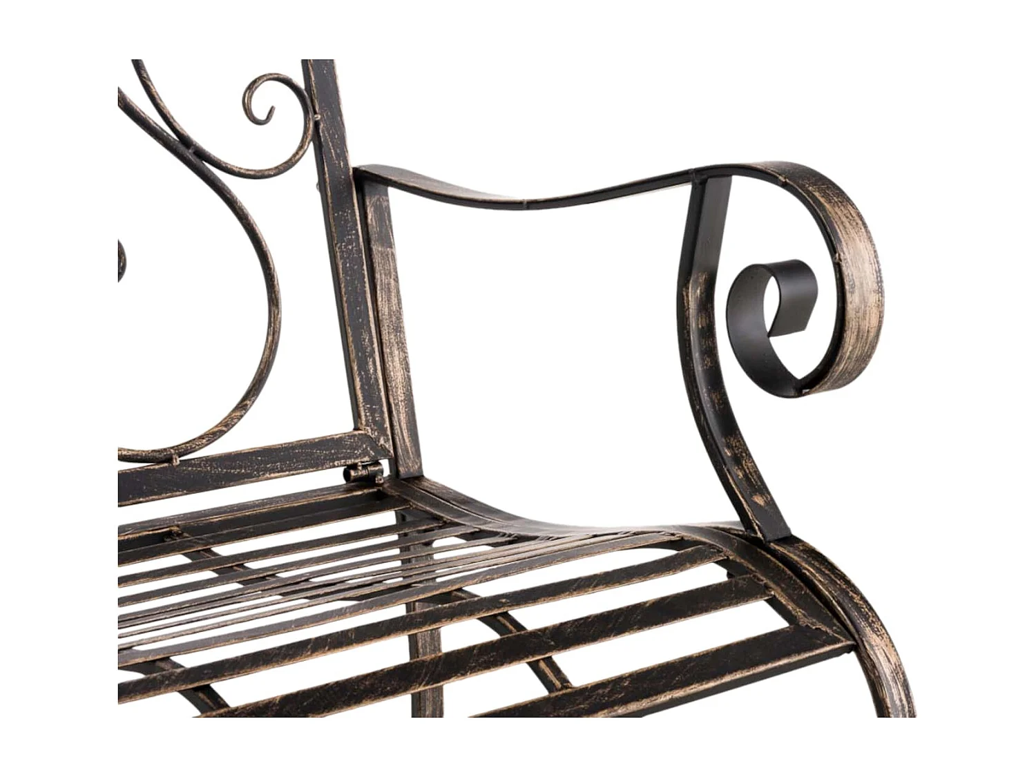 Lot de 2  Chaises de jardin - Métal - Bronze - Punjab