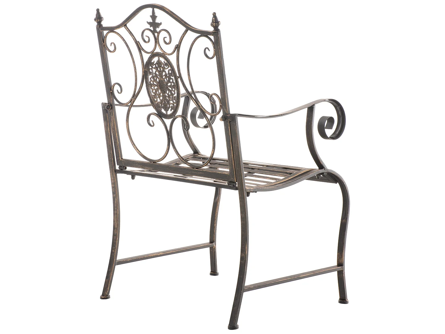 Lot de 2  Chaises de jardin - Métal - Bronze - Punjab