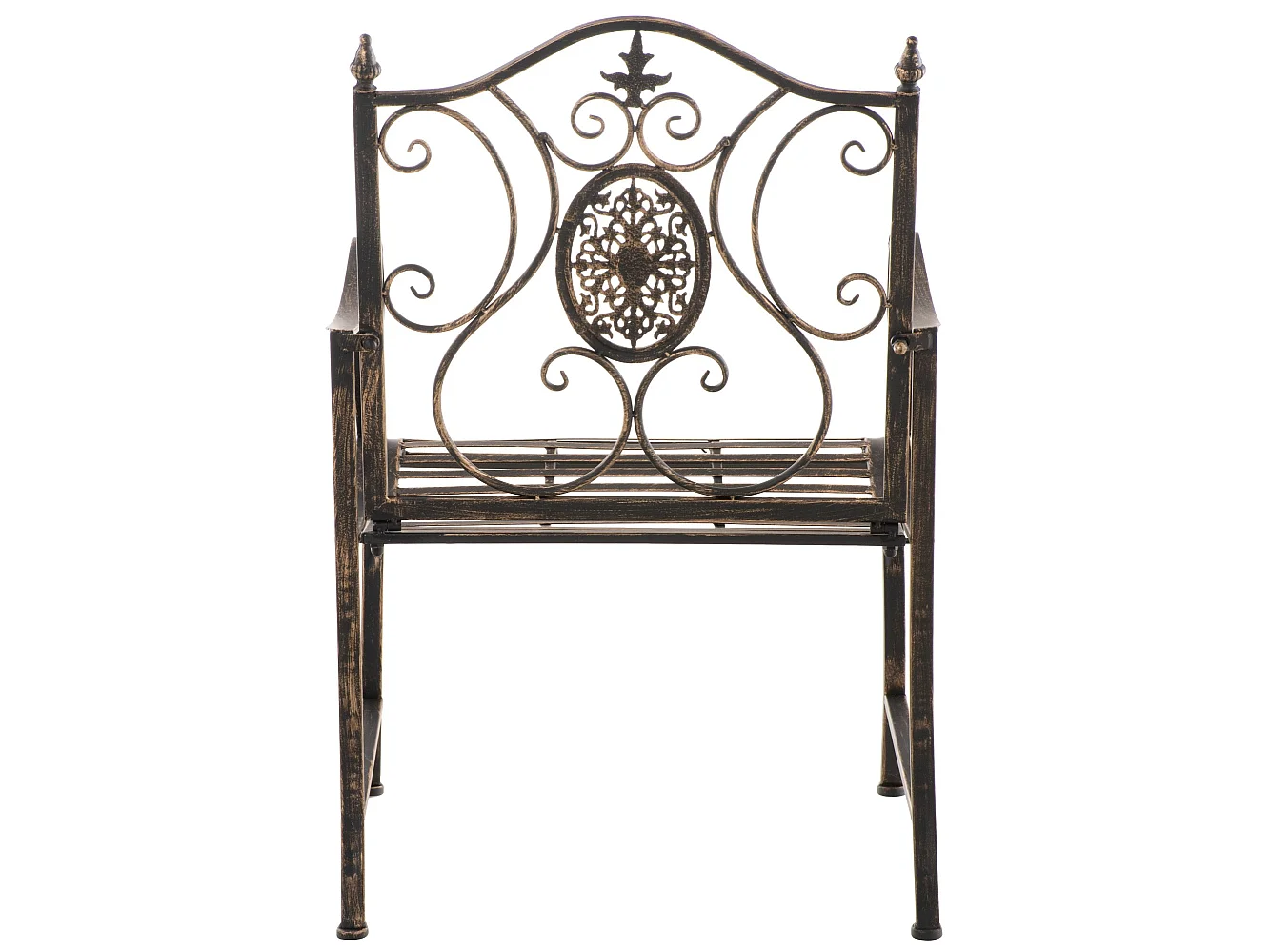 Lot de 2  Chaises de jardin - Métal - Bronze - Punjab