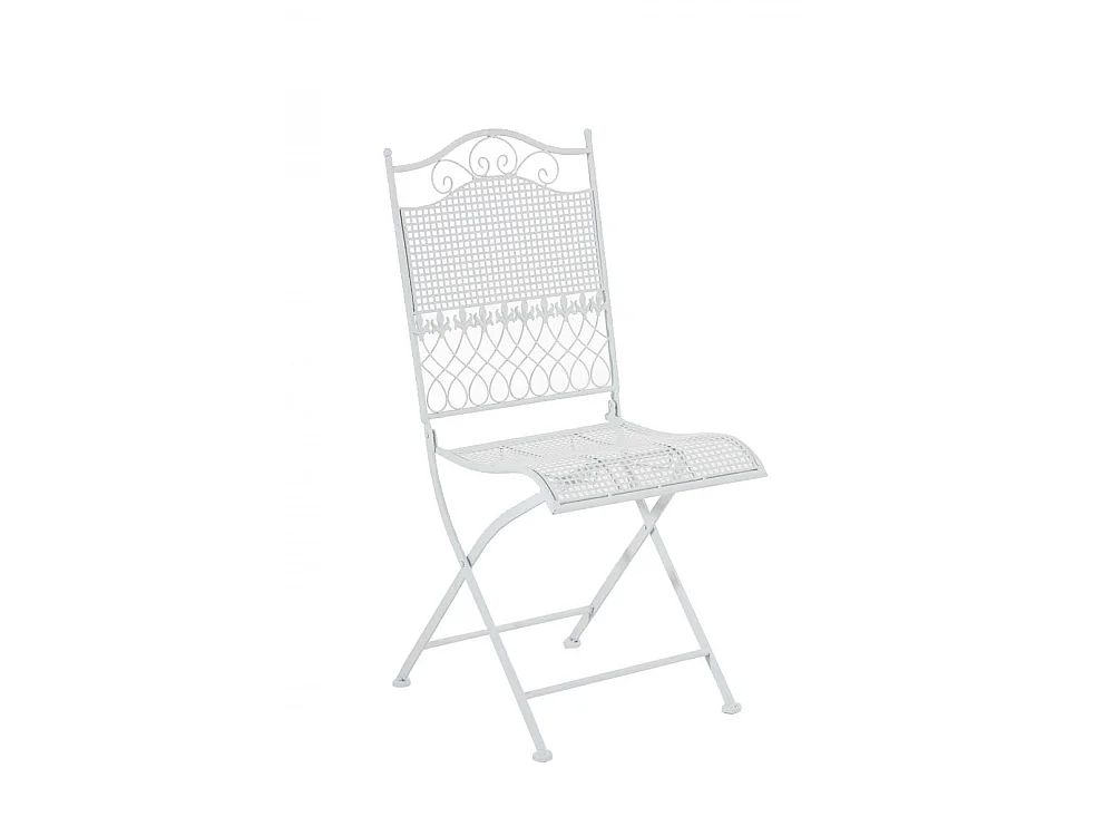 Chaises de jardin - Métal - Blanc - Kiran