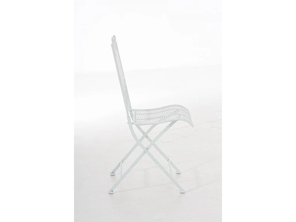 Chaises de jardin - Métal - Blanc - Kiran