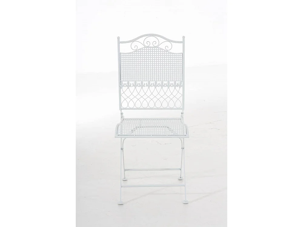 Chaises de jardin - Métal - Blanc - Kiran
