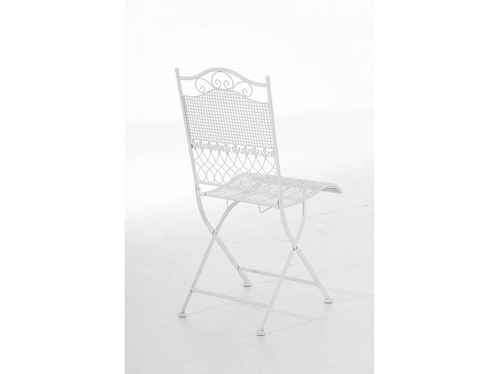 Chaises de jardin - Métal - Blanc - Kiran
