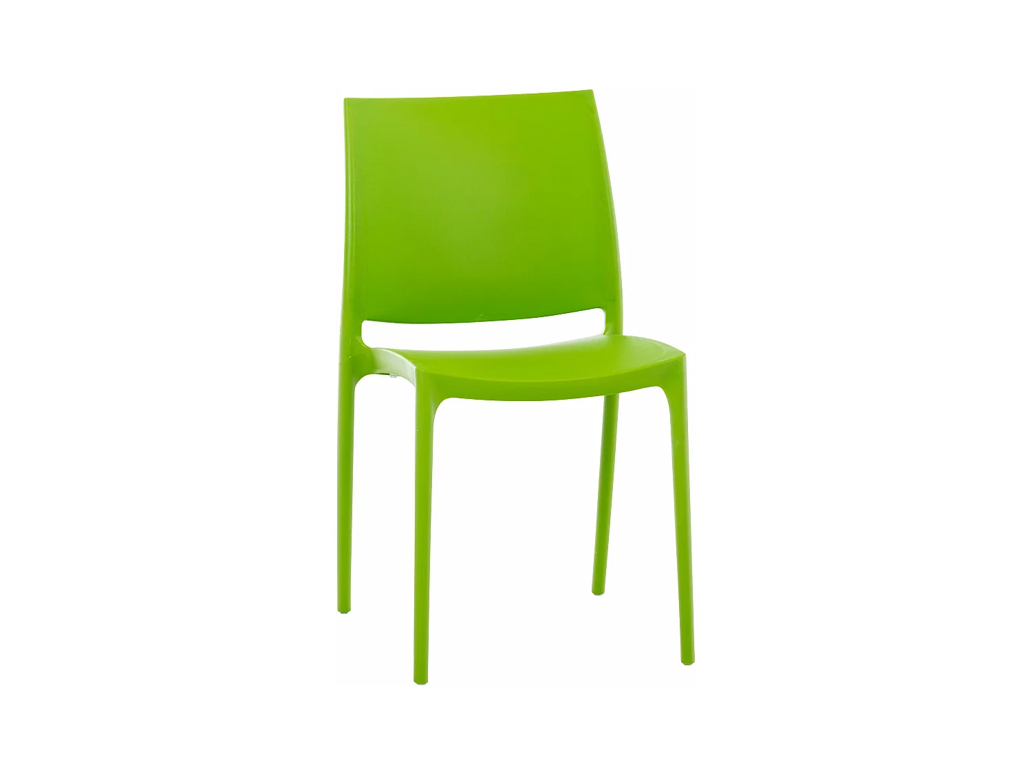 Chaises de jardin - Plastique & Acier inoxydable - Vert - Maya