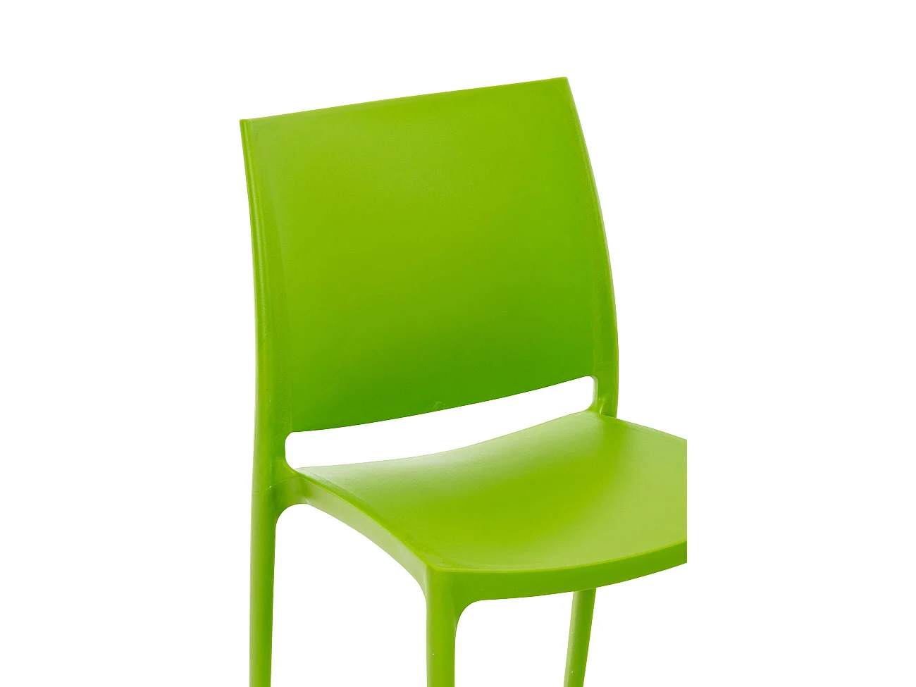 Chaises de jardin - Plastique & Acier inoxydable - Vert - Maya