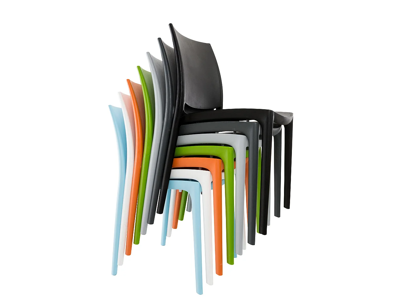 Chaises de jardin - Plastique & Acier inoxydable - Vert - Maya