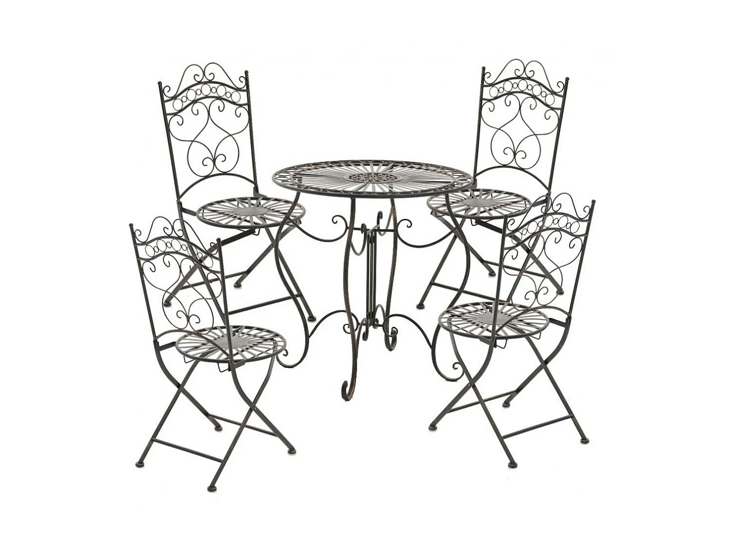 Chaises de jardin - Métal & Fer galvanisé - Bronze - Indra