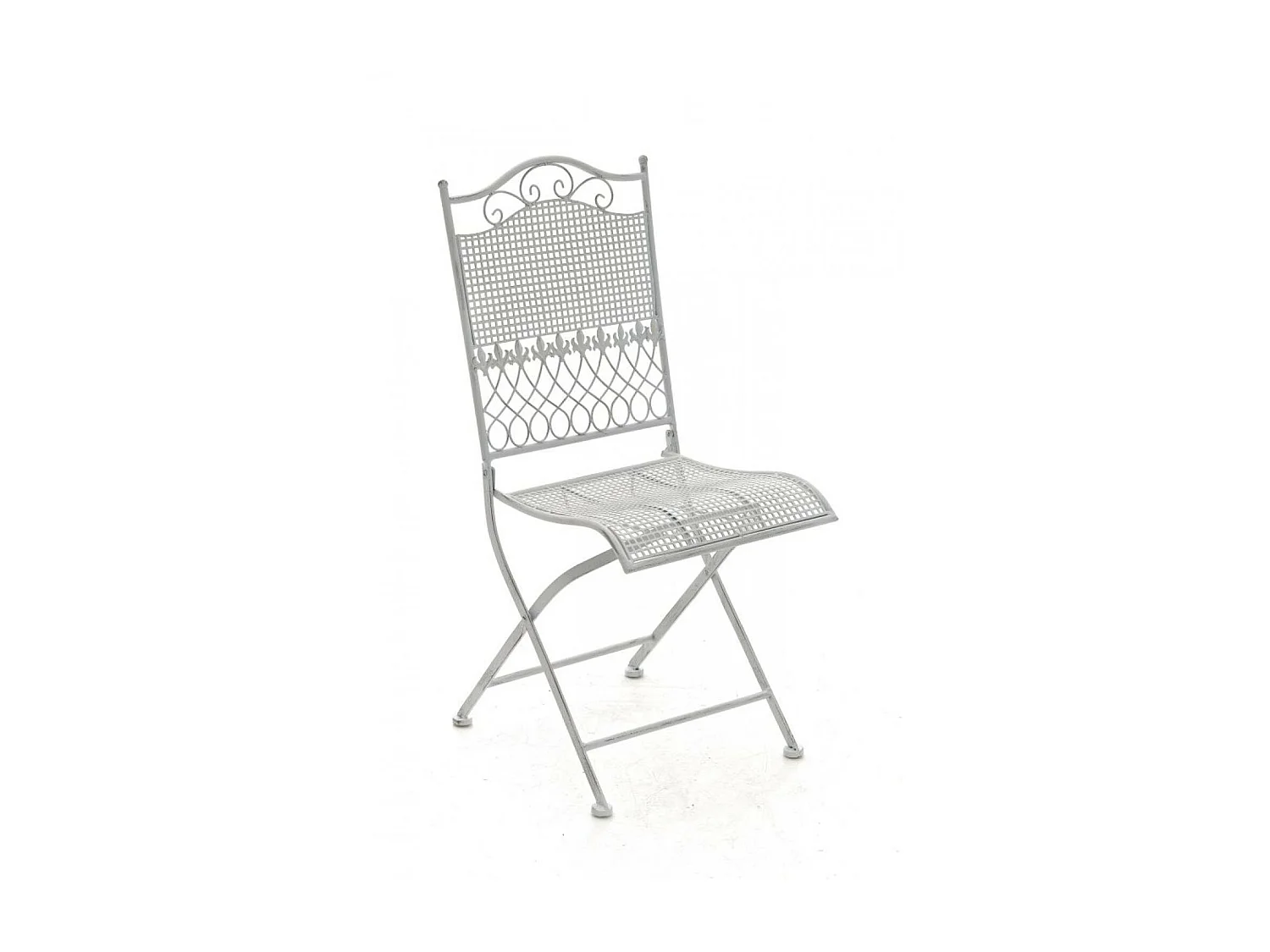 Chaises de jardin - Métal & Fer galvanisé - Blanc antique - Kiran