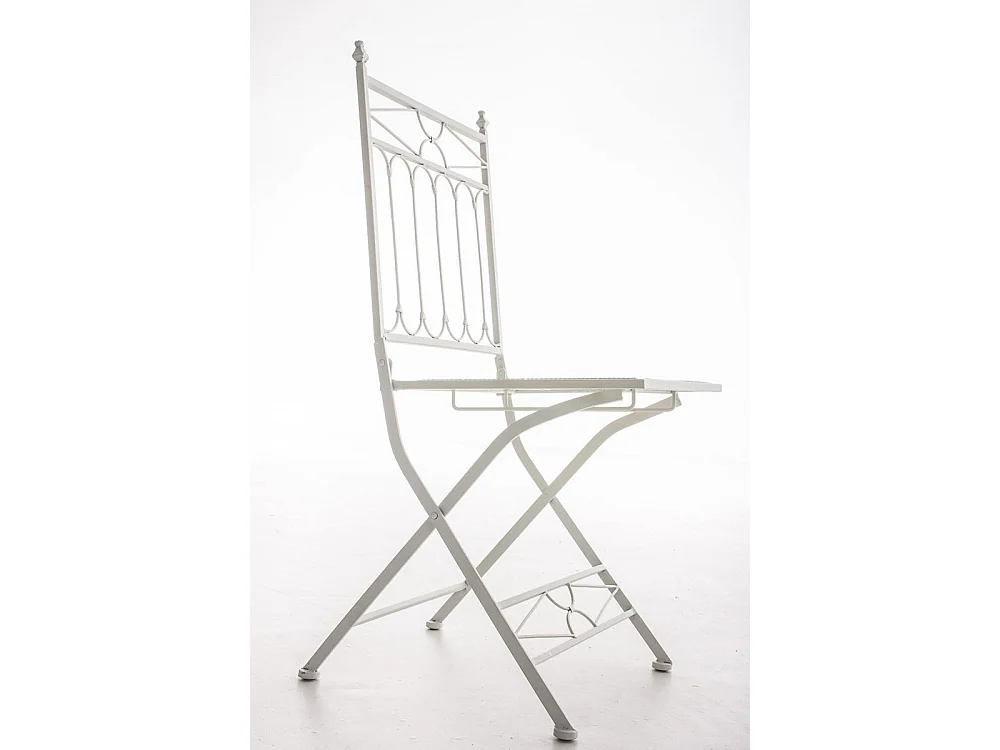 Chaises de jardin - Métal & Fer galvanisé - Blanc - Asina