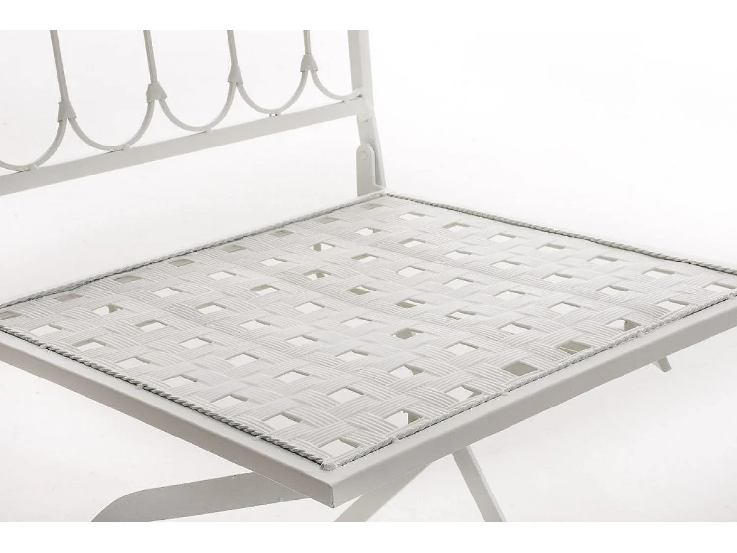 Chaises de jardin - Métal & Fer galvanisé - Blanc - Asina