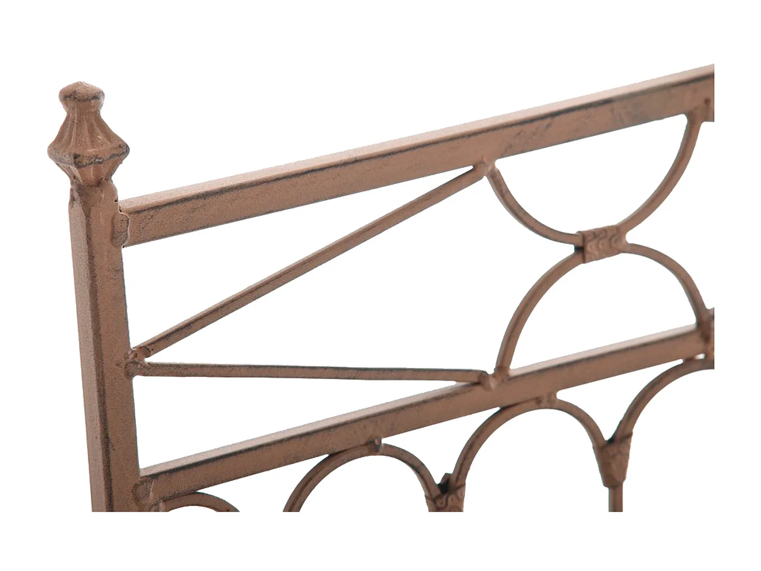 Lot de 2 Chaises de jardin - Métal & Métal - Marron antique - Asina