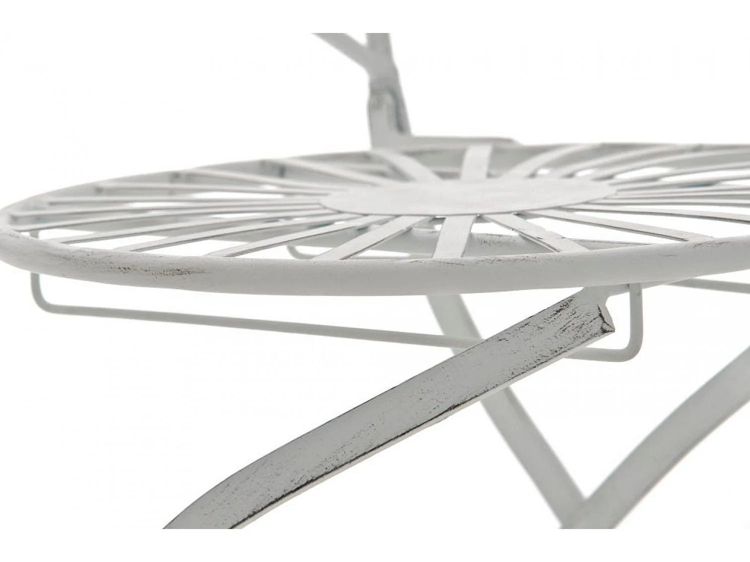 tuinstoel - Metalen & Gegalvaniseerd ijzer - antiek/wit - Indra