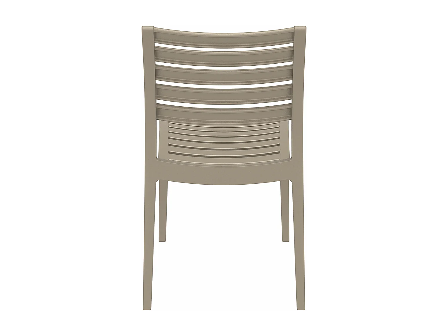 Lot de 2  Chaises de jardin - Plastique & Plastique - Boue - Ares