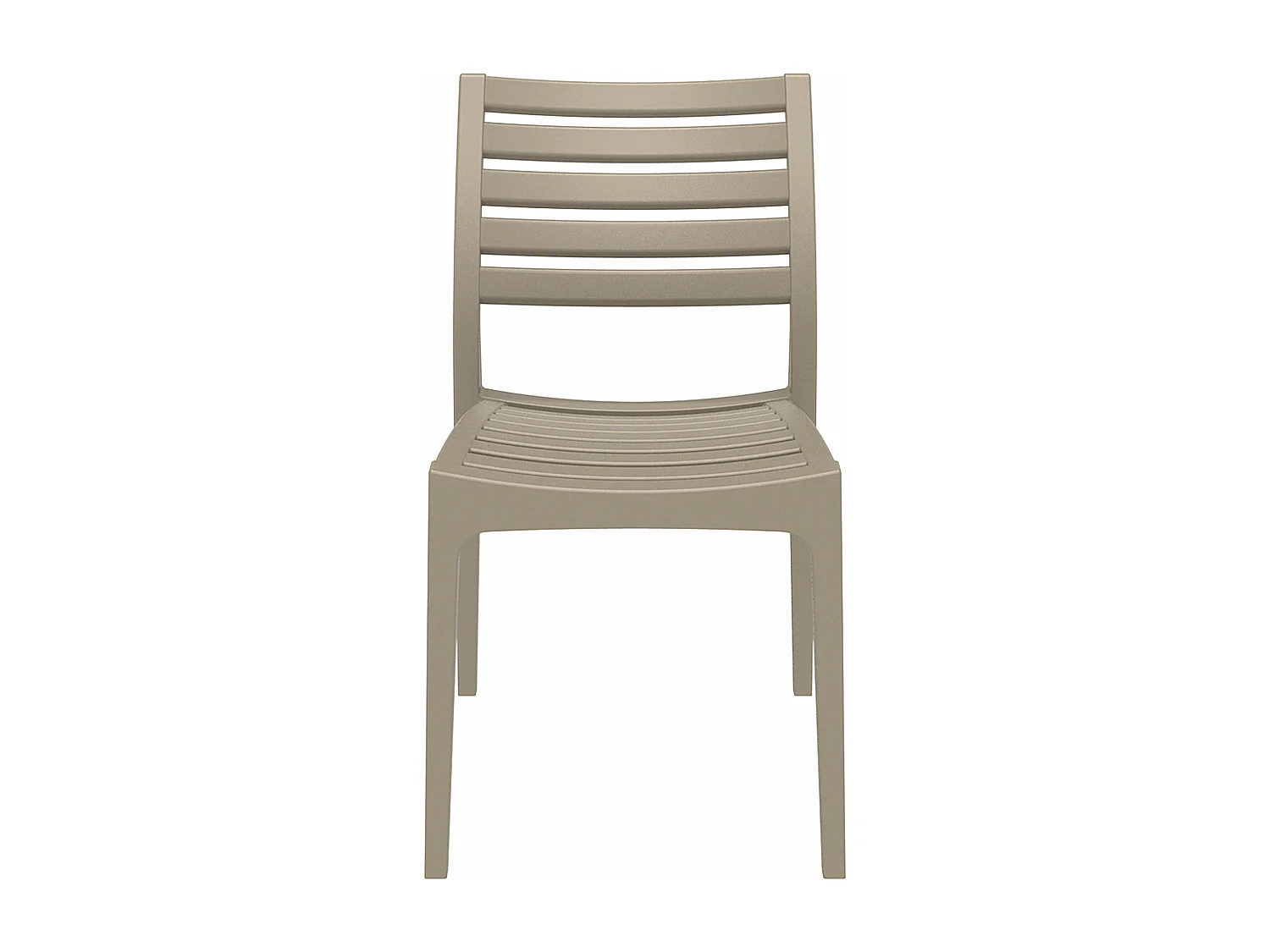 Lot de 2  Chaises de jardin - Plastique & Plastique - Boue - Ares