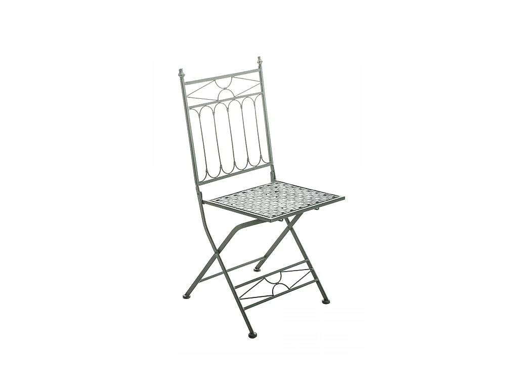 Chaises de jardin - Métal - Vert antique - Asina