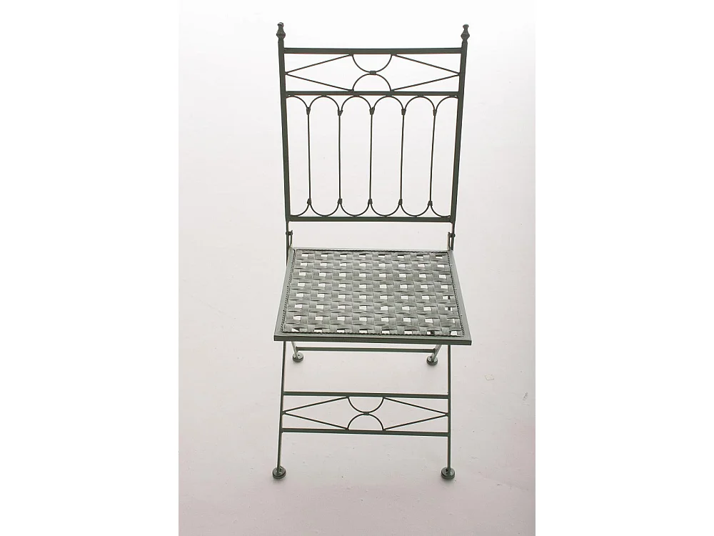 Chaises de jardin - Métal - Vert antique - Asina