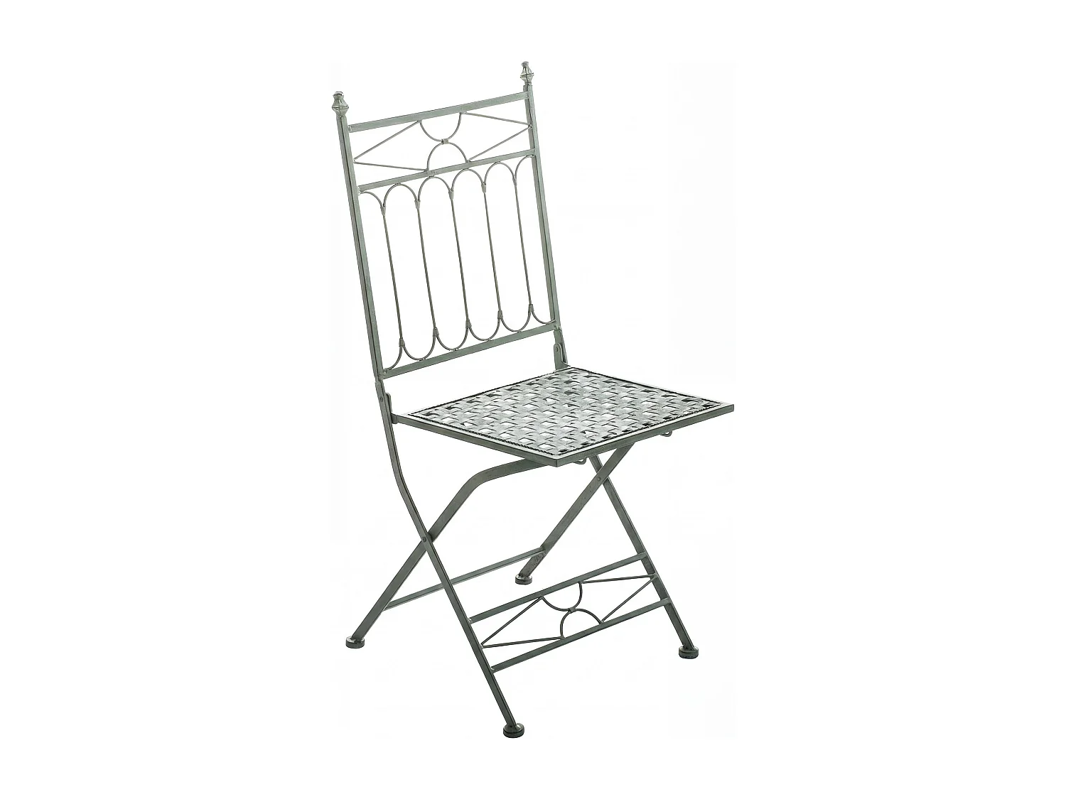 Chaises de jardin - Métal - Vert antique - Asina