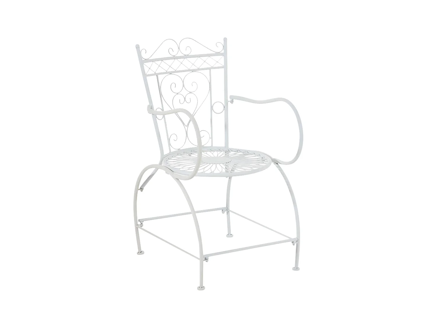 Chaises de jardin - Métal - Blanc - Sheela