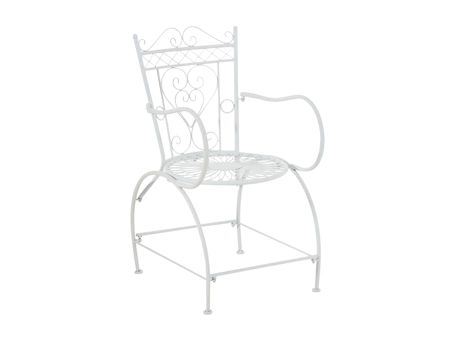 Chaises de jardin - Métal - Blanc - Sheela