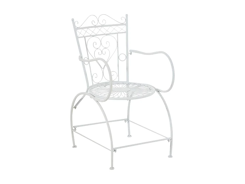 Chaises de jardin - Métal - Blanc - Sheela