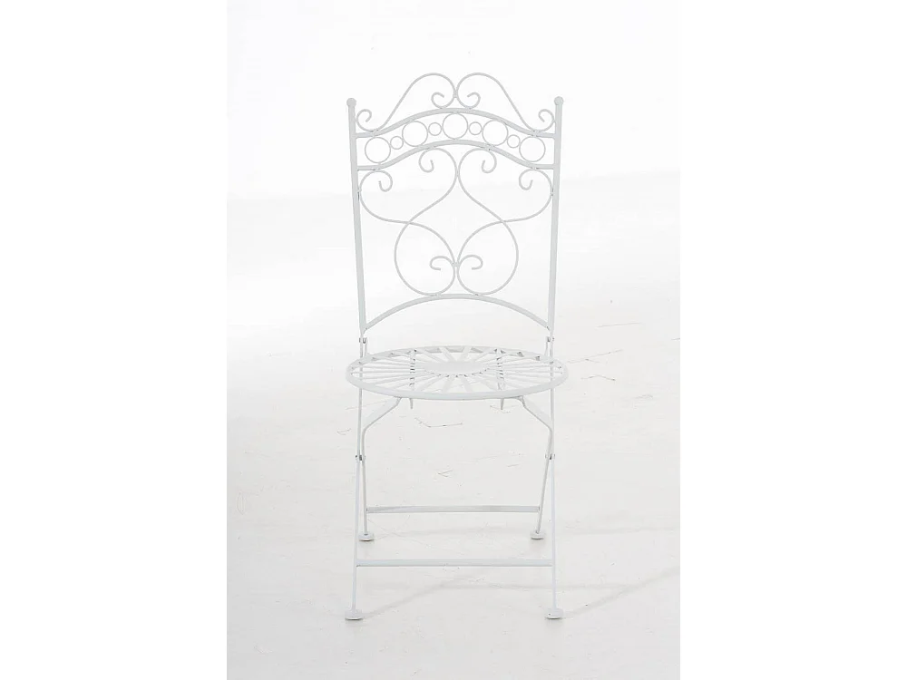 Chaises de jardin - Métal & Fer galvanisé - Blanc - Indra