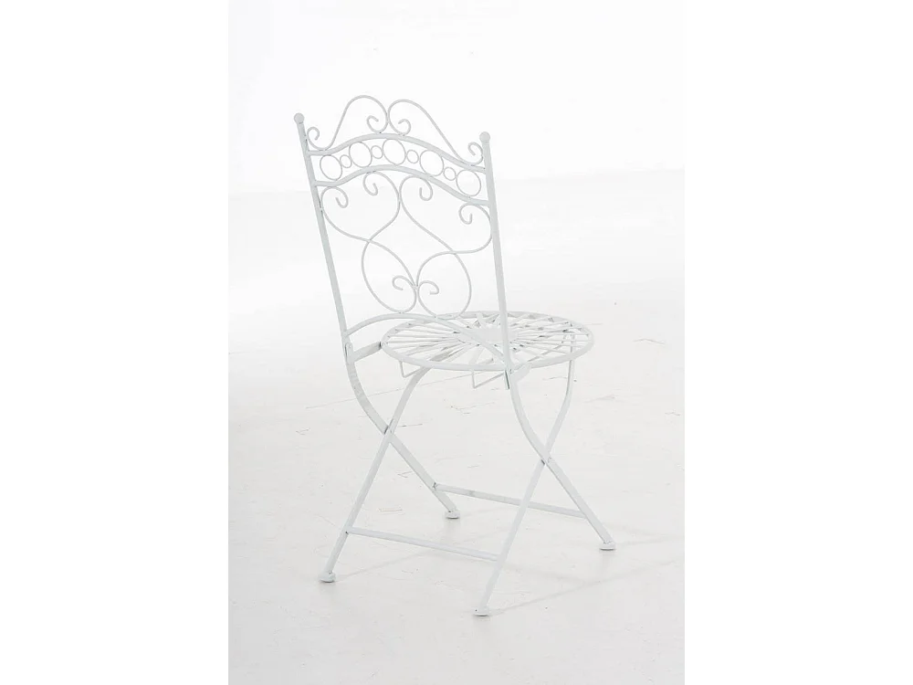Chaises de jardin - Métal & Fer galvanisé - Blanc - Indra
