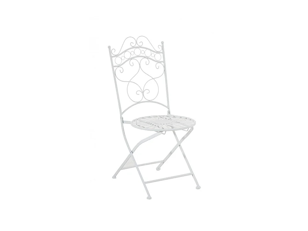 Chaises de jardin - Métal & Fer galvanisé - Blanc - Indra