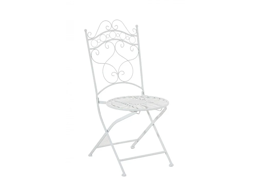 Chaises de jardin - Métal & Fer galvanisé - Blanc - Indra