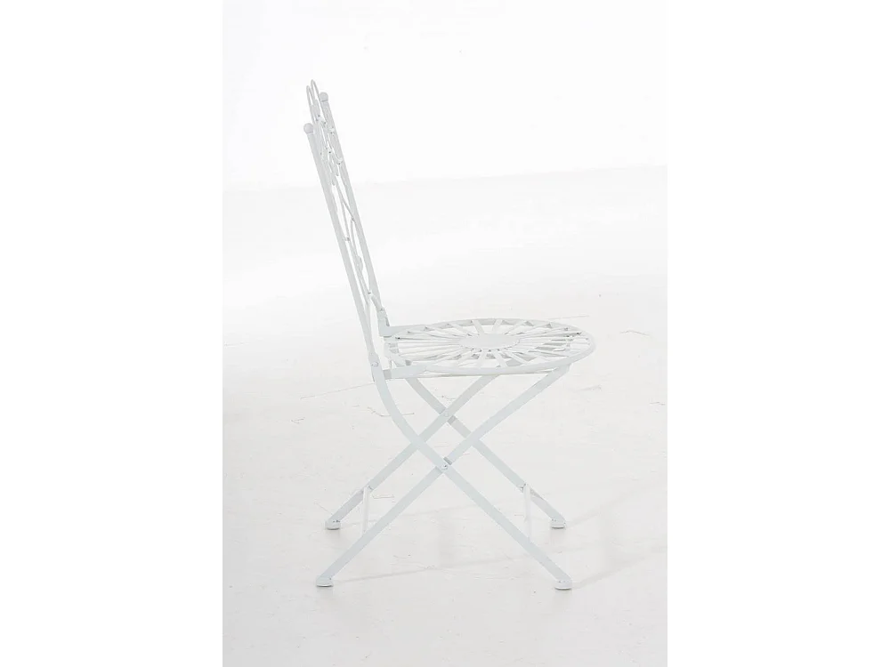 Chaises de jardin - Métal & Fer galvanisé - Blanc - Indra