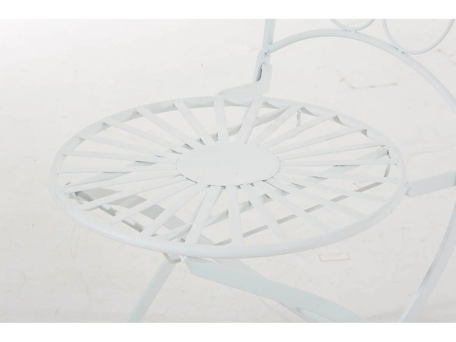 Chaises de jardin - Métal & Fer galvanisé - Blanc - Indra