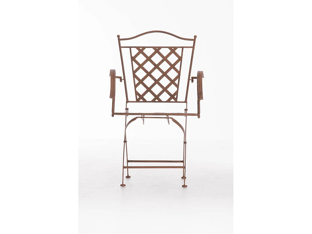 Chaises de jardin - Métal & Fer galvanisé - Marron antique - Adara