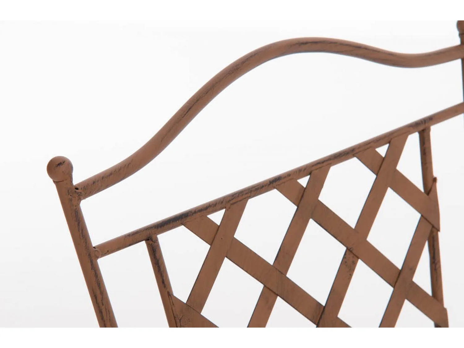 Chaises de jardin - Métal & Fer galvanisé - Marron antique - Adara