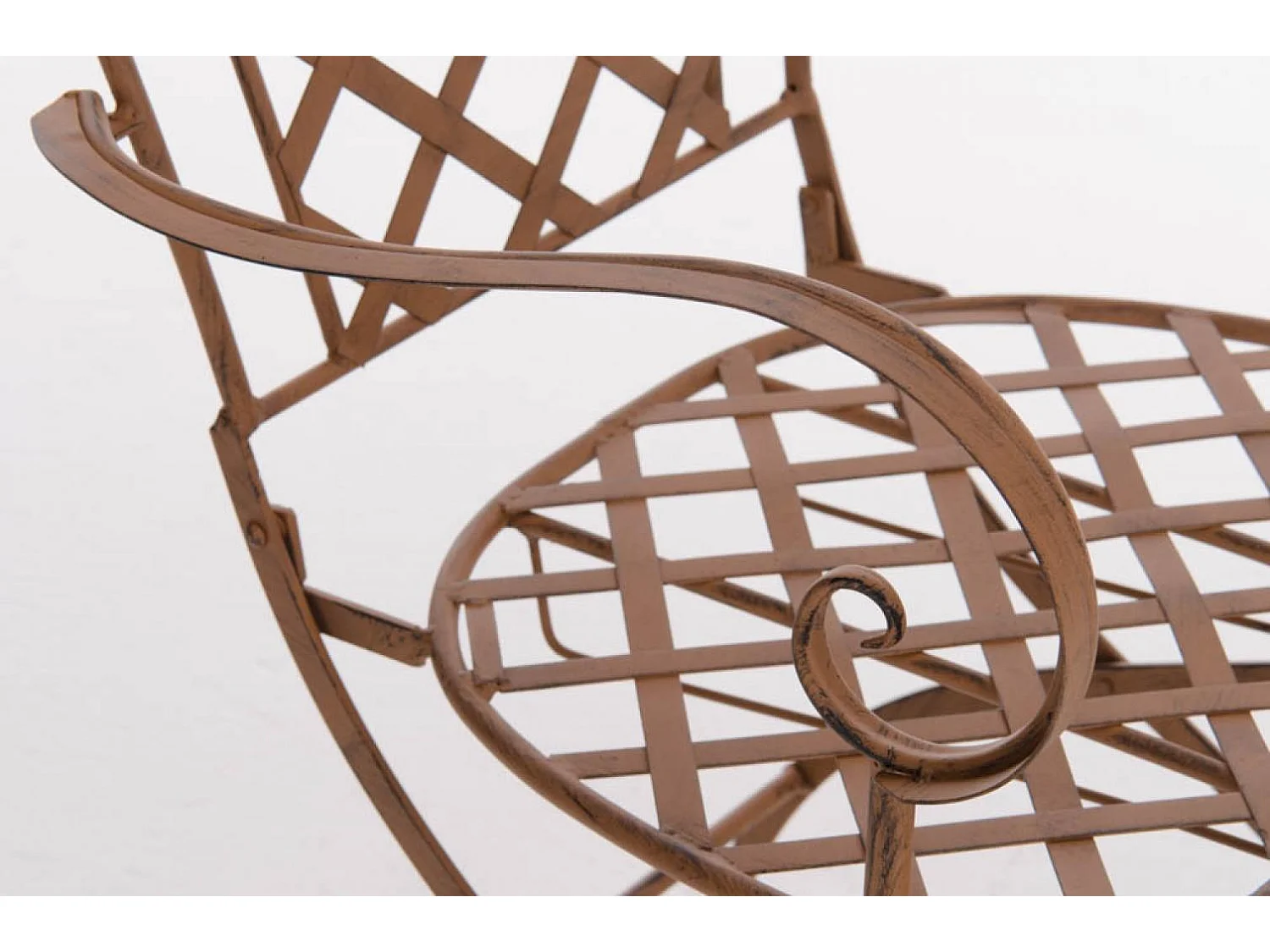 Chaises de jardin - Métal & Fer galvanisé - Marron antique - Adara