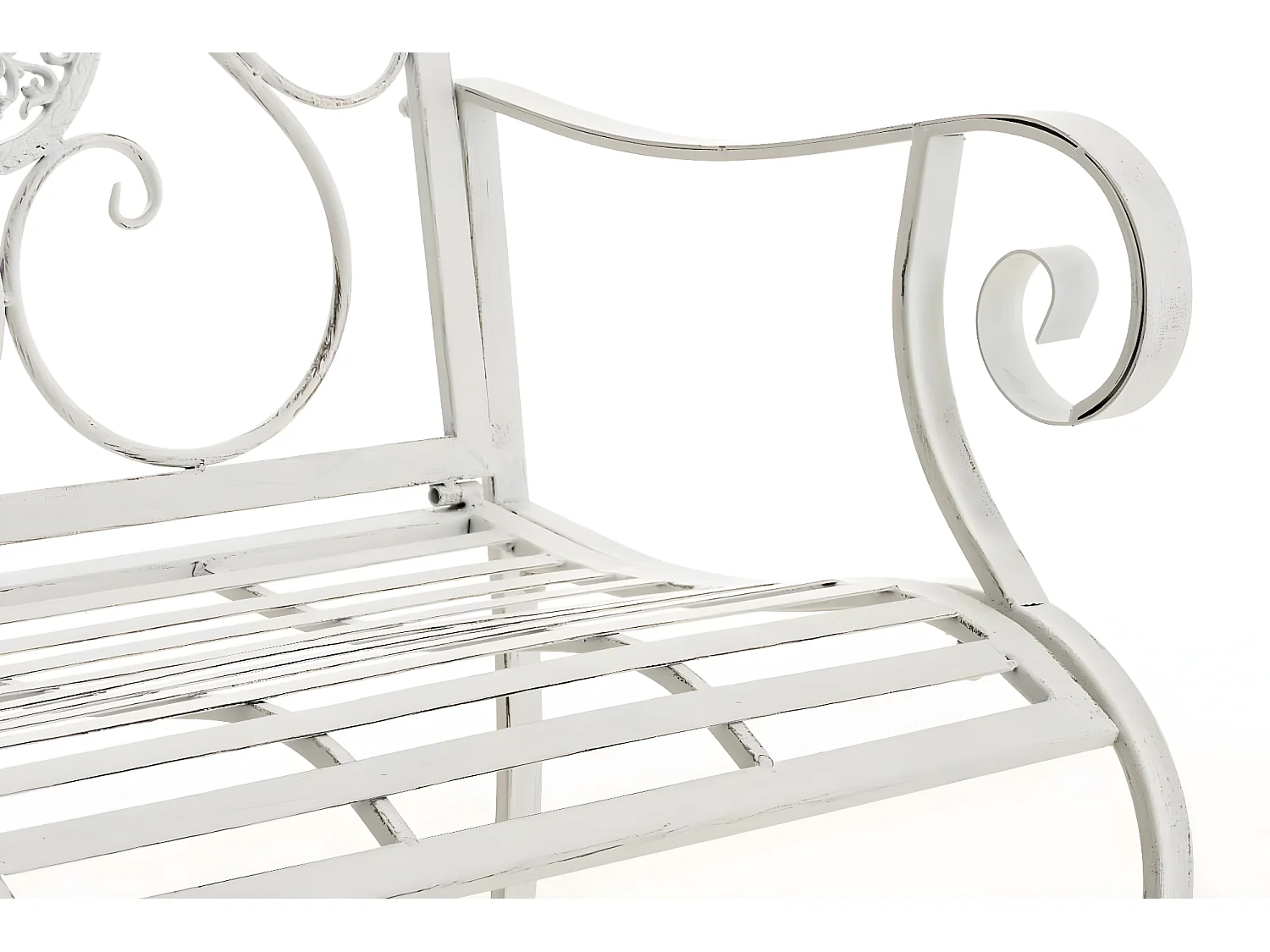 Tuinstoel - Metaal & zwart - antiek/wit - Punjab