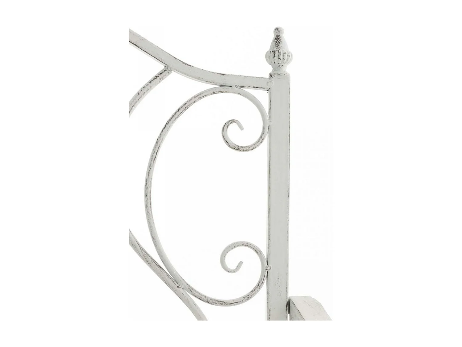 Gartenstuhl - Metall & schwarz - antik weiß - Punjab