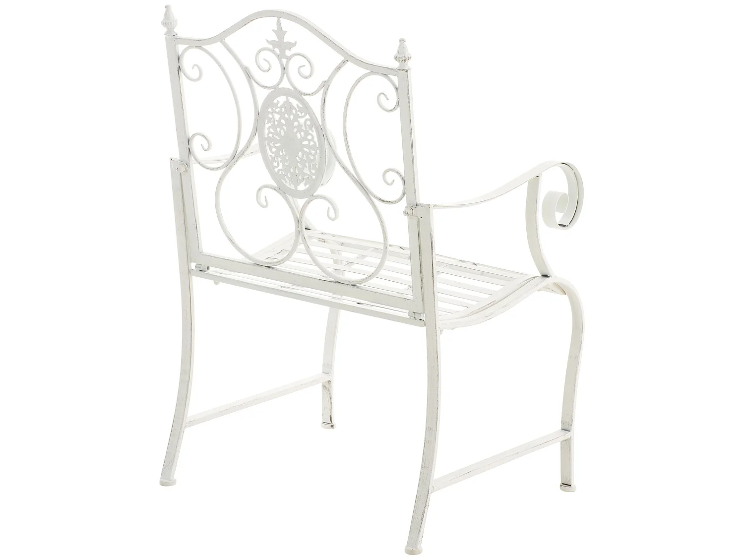 Chaises de jardin - Métal - Blanc antique - Punjab