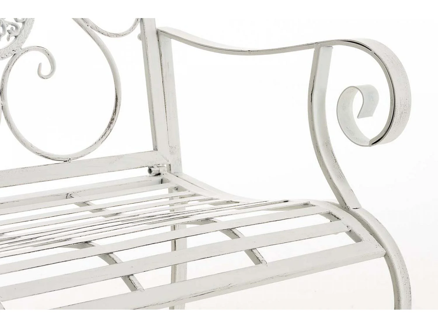 Chaises de jardin - Métal - Blanc antique - Punjab