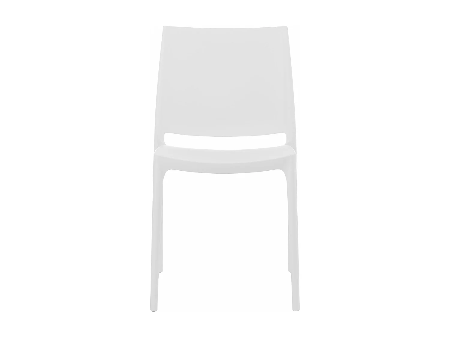 Chaises de jardin - Plastique - Blanc - Maya