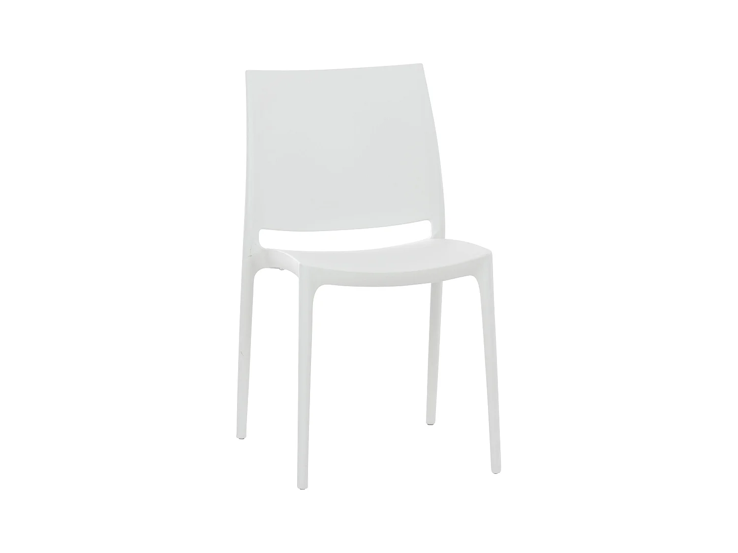Chaises de jardin - Plastique - Blanc - Maya