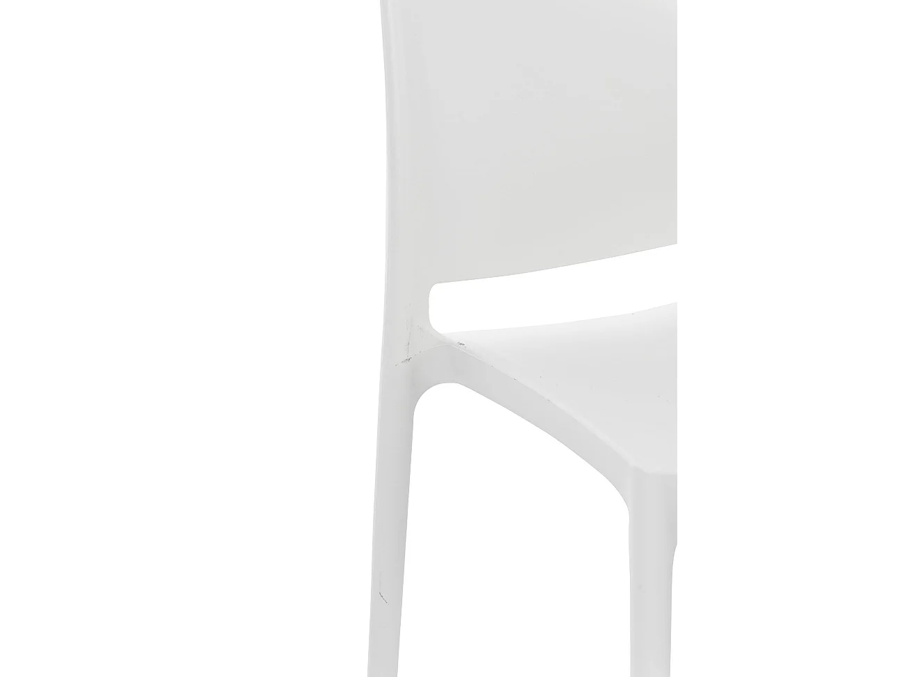 Chaises de jardin - Plastique & Chrome - Blanc - Maya