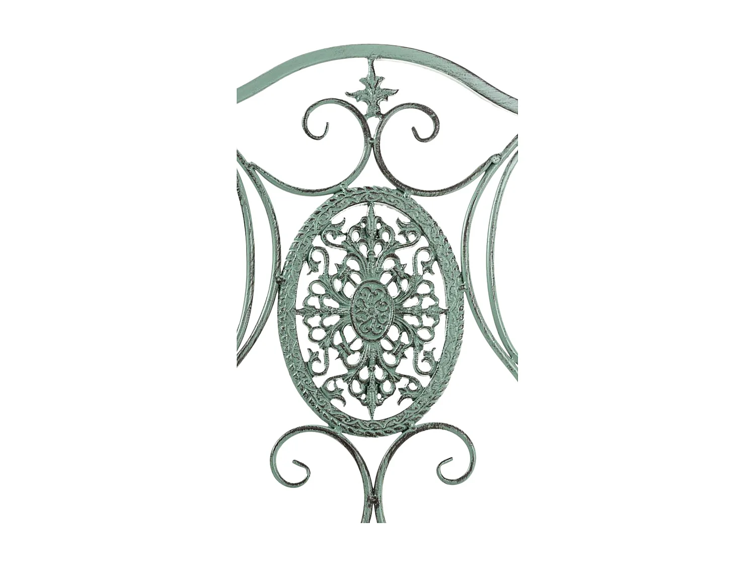 Lot de 2  Chaises de jardin - Métal - Vert antique - Sibell