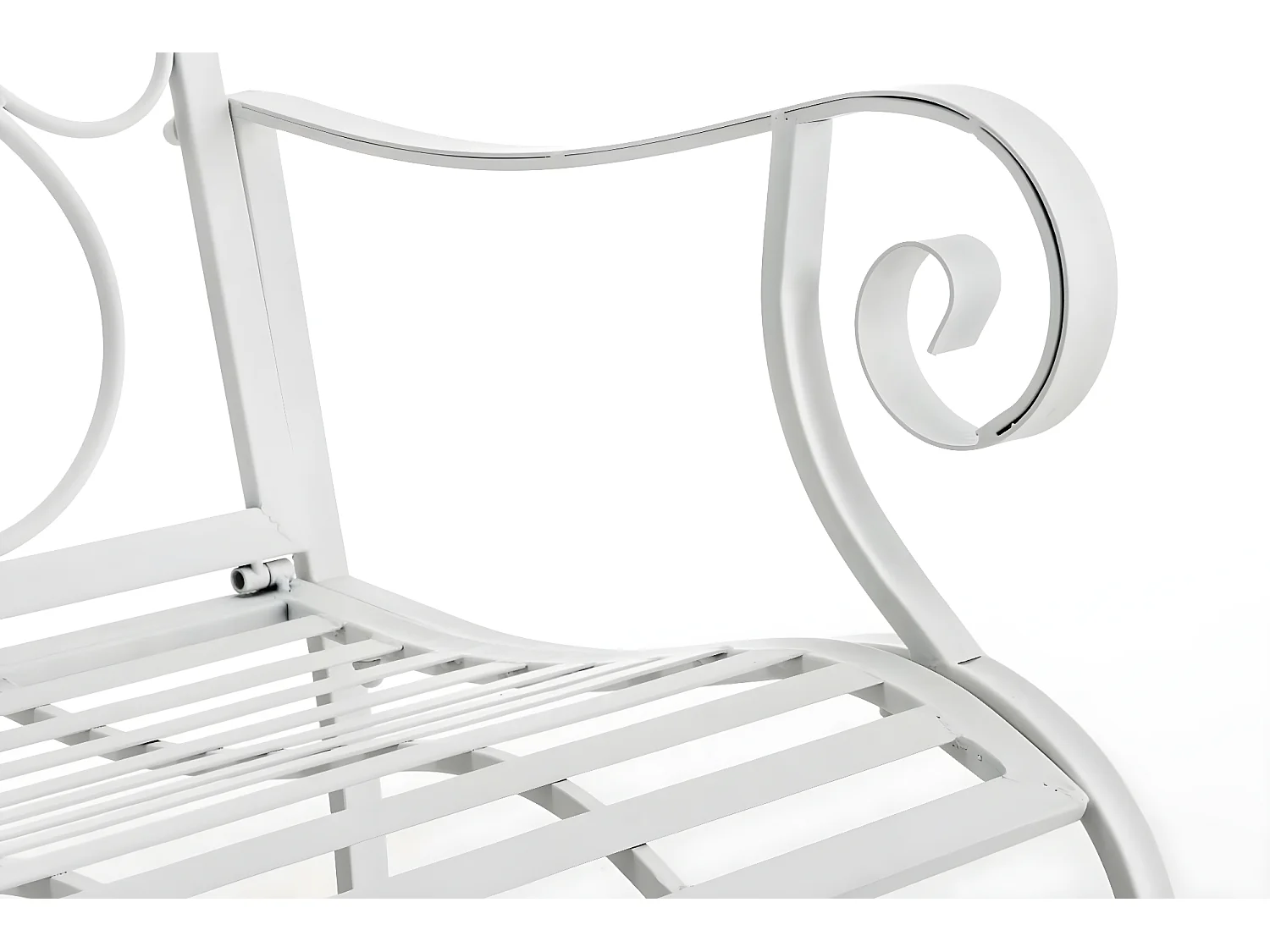 Chaises de jardin - Métal & Noir - Blanc - Punjab