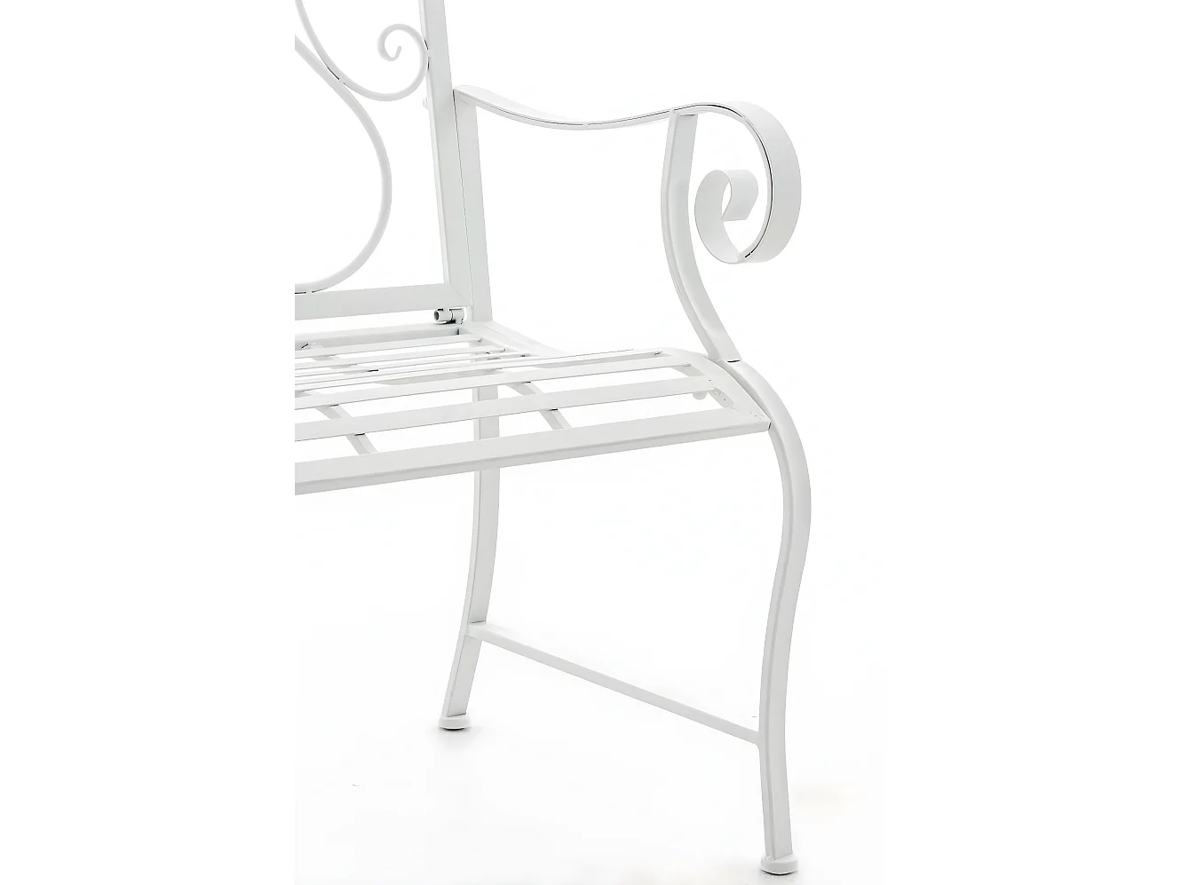 Chaises de jardin - Métal & Noir - Blanc - Punjab